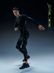 4F Legginsy treningowe kompresyjne męskie 4F x Robert Lewandowski M. Czarne legginsy długie sportowe 4F, l, bez wzorów, na fitness i siłownię. W wyprzedaży za 169.99 zł.
