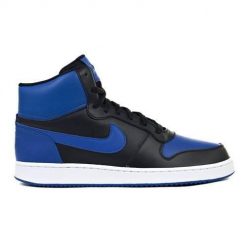 Buty do chodzenia męskie Nike Ebernon Mid. Niebieskie buty sportowe casual Nike, bez wzorów, z materiału, za kostkę, bez zapięcia. Za 399.99 zł.