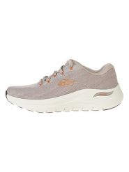 Skechers Sneakersy "Arch Fit 2.0" w kolorze szarobrązowym rozmiar: 42,5. Brązowe buty sportowe casual Skechers, bez wzorów, z materiału, bez zapięcia. Za 215.21 zł.