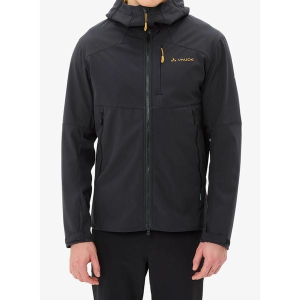 Kurtka softshell męska Vaude Roccia Softshell Jacket II. Czarne kurtki Vaude, m, bez wzorów, z softshellu, bez kaptura. Za 640.49 zł.