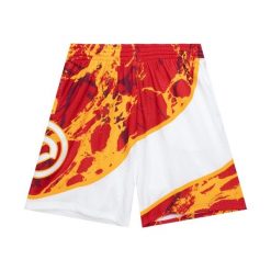 Szorty Atlanta Hawks NBA Team Marble Swingman 1986. Czerwone szorty Mitchell & Ness, s, bez wzorów, sportowe. Za 477.50 zł.