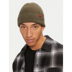 Czapka HUGO. Zielone czapki zimowe Hugo, bez wzorów. Za 299.99 zł.