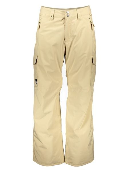 Quicksilver Spodnie narciarskie "Porter" w kolorze beżowym rozmiar: M. Brązowe spodnie narciarskie i snowboardowe QUICKSILVER, m, bez wzorów, narciarskie. Za 347.99 zł.