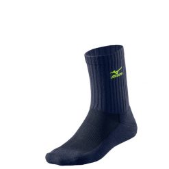 Skarpetki Mizuno Volley Marine. Niebieskie skarpety Mizuno, bez wzorów, z bawełny. Za 30.10 zł.