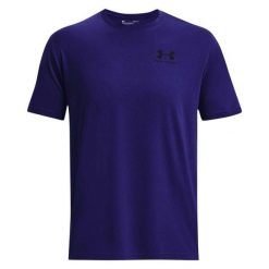 Męska Koszulka Sportowa. Niebieskie t-shirty sportowe Under Armour, bez wzorów, bez ramiączek, trekkingowe. Za 143.99 zł.