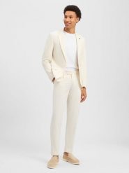 Finshley & Harding London Garnitur - Brixdon-11-Hudson Mężczyźni Slim Fit biały, 54. Białe garnitury Finshley & Harding London, m, bez wzorów. Za 479.95 zł.
