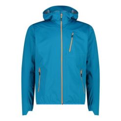 Kurtka przeciwdeszczowa z kapturem CMP. Niebieskie kurtki CMP, bez wzorów, z kapturem. W wyprzedaży za 249.99 zł.