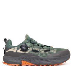 Buty do biegania Altra. Zielone buty do biegania Altra, bez wzorów, bez zapięcia, do biegania. Za 899.99 zł.