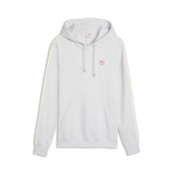 Męska dzianinowa bluza z kapturem Essentials Elevated PUMA. Białe bluzy z kapturem Puma, na jesień, m, z aplikacjami, z bawełny, z kapturem. Za 249.00 zł.