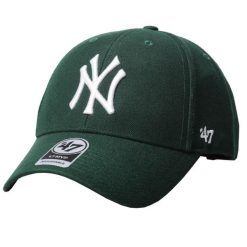 Czapka z daszkiem męska do baseball'u Brand 47 New York Yankees zielona. Zielone czapki z daszkiem 47 Brand, bez wzorów. Za 119.99 zł.