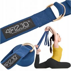 Pasek do jogi 4FIZJO. Zielone paski 4FIZJO, bez wzorów, sportowe. Za 24.99 zł.