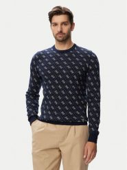Guess Sweter M6YR11 Z0916 Granatowy Regular Fit. Niebieskie swetry rozpinane Guess, m, z aplikacjami, z syntetyku, bez kołnierzyka, bez ramiączek. Za 434.99 zł.