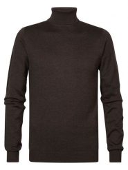 Petrol Industries Sweter M-3030-KWC260 Brązowy Slim Fit. Brązowe swetry rozpinane Petrol Industries, m, bez wzorów, z bawełny, bez kołnierzyka, bez ramiączek. Za 229.99 zł.