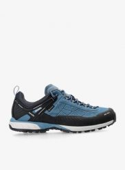 Buty turystyczne męskie Meindl Top Trail GTX. Niebieskie buty turystyczne MEINDL, bez wzorów, z gore-texu, przed kostkę, bez zapięcia, trekkingowe, gore-tex. Za 986.69 zł.