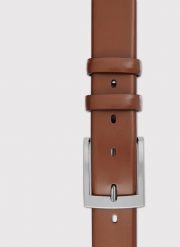 PAKO LORENTE - Kamelowy skórzany pasek męski. Paski Pako Lorente, bez wzorów, ze skóry. Za 149.99 zł.