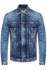 KURTKA JEANSOWA WRANGLER RETRO JACKET BANG ON W442GW24F. Brązowe kurtki Wrangler, m, z aplikacjami, z jeansu, bez kaptura. Za 189.99 zł.