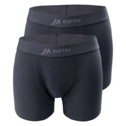 Bokserki Męskie Ravor (zestaw 2 Sztuk). Czarne bokserki MARTES ESSENTIALS, m, bez wzorów, z bawełny. Za 55.99 zł.