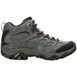 Buty turystyczne męskie Merrell Moab 3 Mid GTX. Zielone buty turystyczne Merrell, bez wzorów, z gore-texu, bez zapięcia, wspinaczkowe, gore-tex. Za 629.99 zł.