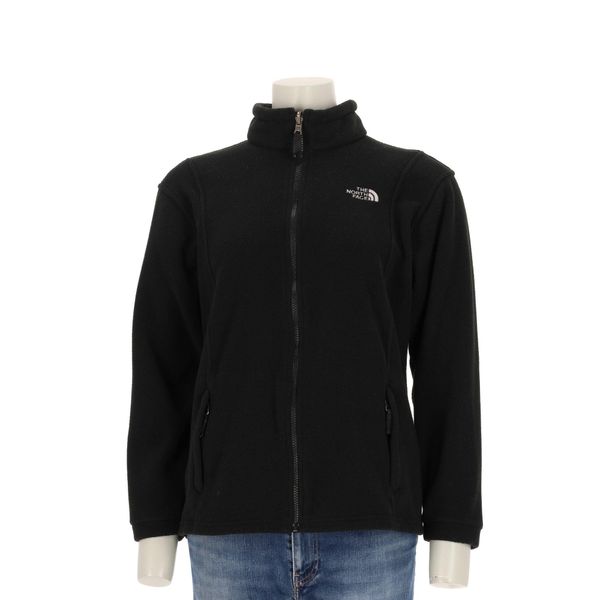 Second life - The North Face polarowa kurtka męska - Jak nowy. Czarne kurtki The North Face, l, bez wzorów, z materiału, bez kaptura. Za 170.36 zł.