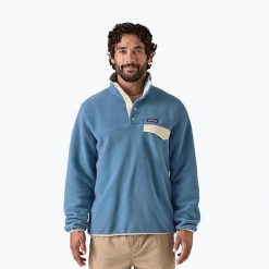 Bluza trekkingowa męska Patagonia LW Synch Snap-T P/O. Niebieskie bluzy Patagonia, m, bez wzorów, bez kaptura. Za 359.99 zł.