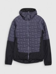 4F Kurtka puchowa trekkingowa z wypełnieniem Primaloft Black Insulation męska - szara L. Szare kurtki 4F, l, bez wzorów, z dzianiny, bez kaptura, primaloft. W wyprzedaży za 249.99 zł.