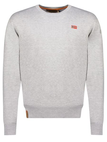 Geographical Norway Sweter w kolorze szarym rozmiar: 3XL. Szare swetry nierozpinane Geographical Norway, xl, bez wzorów, bez kołnierzyka, bez ramiączek. Za 96.60 zł.