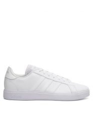 Adidas Sneakersy GRAND COURT BASE 2.0 JH9363 Biały. Białe buty sportowe casual Adidas, bez wzorów, ze skóry, bez zapięcia. Za 249.99 zł.