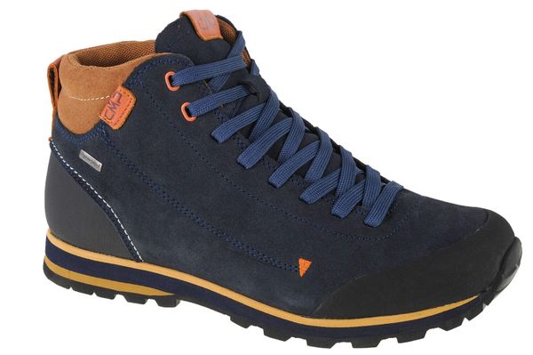Buty trekkingowe męskie, CMP Elettra Mid. Niebieskie buty turystyczne CMP, bez wzorów, z materiału, bez zapięcia, trekkingowe. Za 390.49 zł.
