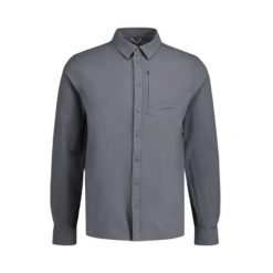 Koszula z długim rękawem Kathmandu Sun Breaker. Niebieskie koszule KATHMANDU, l, bez wzorów, z materiału, bez kołnierzyka, bez ramiączek. Za 317.00 zł.