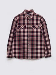 Koszula męska bawełniana w kratę czerwona Koliserson 603. Czerwone koszule BIG STAR, l, z aplikacjami, z bawełny, bez kołnierzyka, bez ramiączek. Za 229.99 zł.