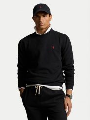 Polo Ralph Lauren Bluza 710766772001 Czarny Regular Fit. Czarne bluzy Polo Ralph Lauren, m, bez wzorów, z bawełny, bez kaptura. Za 499.99 zł.