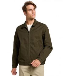 MESKA KURTKA LEE HARRINGTON JACKET OLIVE NIGHT 112363662. Zielone kurtki Lee, s, bez wzorów, bez kaptura. Za 219.99 zł.