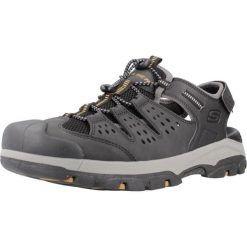 Buty trekkingowe męskie Skechers Tresmen. Czarne buty trekkingowe Skechers, bez wzorów, z gumy, bez zapięcia. Za 299.99 zł.