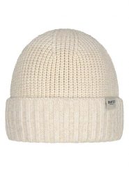 Barts Czapka "Aldren" w kolorze kremowym rozmiar: onesize. Brązowe czapki zimowe Barts, z aplikacjami, ze splotem. Za 69.91 zł.