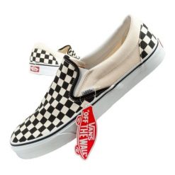 Buty Vans Classic Slip-On VN000EYEBWW1 czarne. Czarne trampki sportowe bez wzorów, z materiału, bez zapięcia, tenisowe, vans classic. Za 328.84 zł.