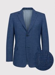 PAKO LORENTE – Lniana marynarka męska P22SP-3X-020-N-S. Niebieskie garnitury Pako Lorente, na co dzień, m, bez wzorów, z wełny. Za 379.99 zł.