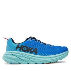 Buty do biegania Hoka. Niebieskie buty do biegania HOKA, bez wzorów, bez zapięcia, do biegania. Za 429.99 zł.