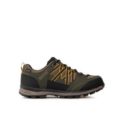 Buty męskie trekkingowe Regatta Samaris Low II. Zielone trekkingi Regatta, bez wzorów, bez zapięcia. Za 259.00 zł.