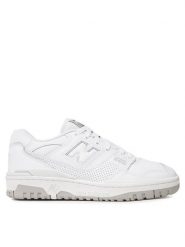 New Balance Sneakersy BB550PB1 Biały. Białe buty sportowe casual New Balance, bez wzorów, ze skóry, bez zapięcia. Za 449.00 zł.