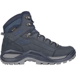 Buty turystyczne męskie Lowa Renegade Evo GTX Mid. Niebieskie buty turystyczne Lowa, bez wzorów, z gore-texu, bez zapięcia, trekkingowe, gore-tex. Za 945.99 zł.
