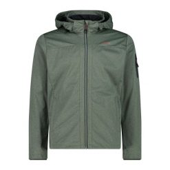 Kurtka turystyczna z kapturem CMP. Zielone kurtki CMP, na wiosnę, bez wzorów, z softshellu, z kapturem. Za 415.15 zł.