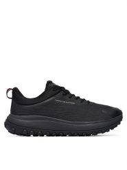 Tommy Hilfiger Sneakersy The Canyon X M Knit Runner FM0FM06067 Czarny. Czarne buty sportowe casual Tommy Hilfiger, bez wzorów, z materiału, bez zapięcia. Za 449.99 zł.