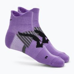 Skarpety Mizuno DryLite Race Mid. Fioletowe skarpety Mizuno, bez wzorów, z elastanu. Za 28.99 zł.