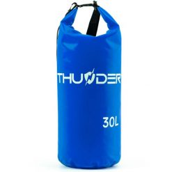 Worek wodoodporny, wodoszczelny, torba na kajak, plecak turystyczny SUP 30L. Niebieskie torby na ramię THUNDER, bez wzorów, z materiału, na ramię, bez dodatków. Za 50.00 zł.