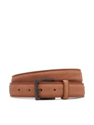 Tommy Hilfiger Pasek Męski AM0AM13378 Brązowy. Brązowe paski Tommy Hilfiger, bez wzorów, ze skóry. Za 189.99 zł.