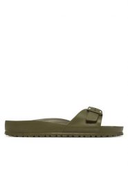 Birkenstock Klapki Madrid EVA 1019025 Khaki. Brązowe klapki Birkenstock, z tworzywa sztucznego. Za 149.99 zł.