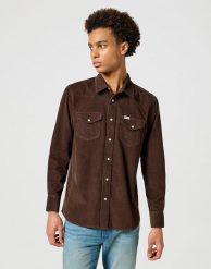 WRANGLER MĘSKA KOSZULA WESTERN SHIRT MOLE 112357246 W5B4017499. Koszule Wrangler, m, bez wzorów, bez kołnierzyka, bez ramiączek. Za 179.99 zł.