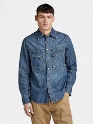 G-Star Raw Koszula jeansowa Dakota D23006-D539 Niebieski Regular Fit. Niebieskie koszule G-Star Raw, m, bez wzorów, z bawełny, bez kołnierzyka, bez ramiączek. Za 499.99 zł.