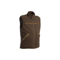 Kamizelka myśliwska Matelasse 500. Brązowe kamizelki sportowe SOLOGNAC, xl, bez wzorów, z materiału, bez kaptura. Za 99.99 zł.