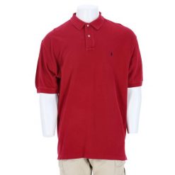 Second life - Męskie czerwone polo z krótkim rękawem - Jak nowy. Czerwone koszulki polo RALPH LAUREN, m, bez wzorów, bez kołnierzyka, bez ramiączek. Za 127.76 zł.